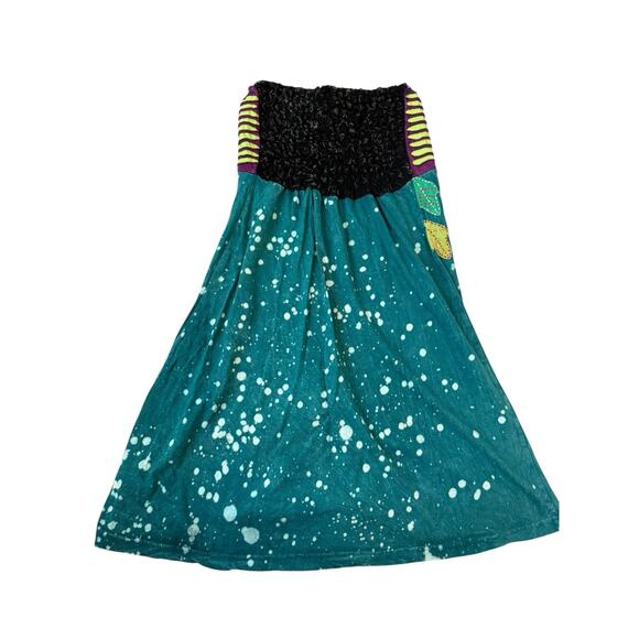 Rising International‎ Tunic Dress Tube Top Embroidered Boho 90s Applique Small - Picture 7 of 7